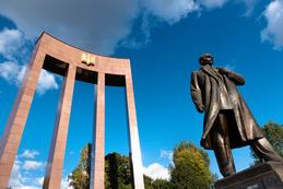 Denkmal für Stepan Bandera in Lemberg