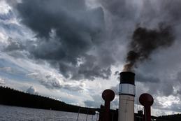 Dampfbetriebenes Ausflugsschiff bei Savonlinna, Finnland