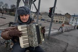 Strassenmusikant in Helsinki